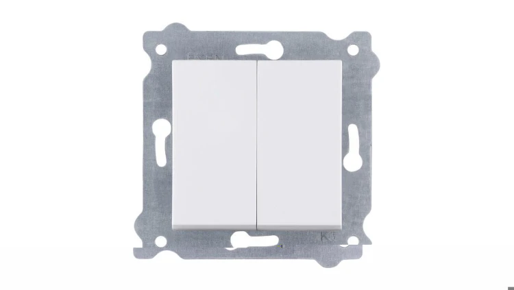 Łącznik podwójny Biały 250V 10A 202/01 EXEN