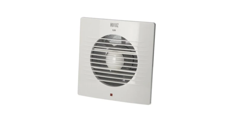 Wentylator wyciągowy łazienkowy/ kuchenny plastikowy CLASSIC 120 mm biały HOROZ ELECTRIC