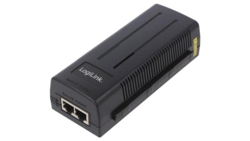Zasilacz PoE, 10/100/1000Mbps, czarny, 30W POE004