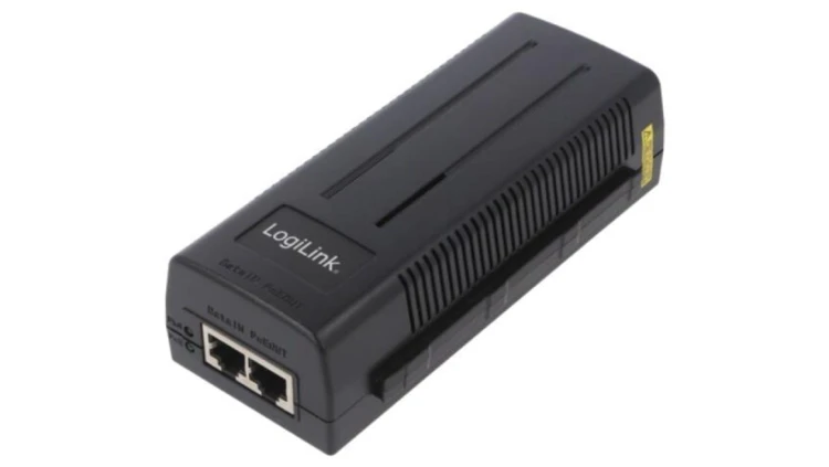 Zasilacz PoE, 10/100/1000Mbps, czarny, 30W POE004
