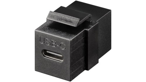 Moduł Keystone Złącze USB-C™, USB 3.2 Gen 2 (10 Gbit/s), czarny - Wersja kolorystyczna czarny