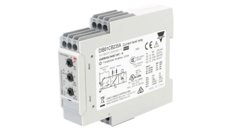 Przekaźnik nadzorczy prądu, prąd AC/DC, 115/230VAC, DIB, SPDT DIB01CB235A