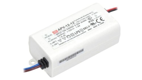 APV-12-12 Zasilacz impulsowy, LED, 12W, 12VDC, 1A, 90÷264VAC, 127÷370VDC