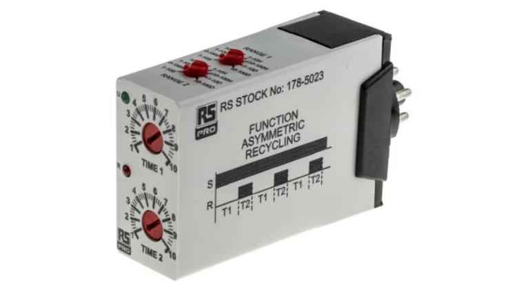Timer Relay 1 funkcyjny DPDT DPDT 12 → 240V ac/dc