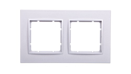Berker B.7 Ramka podwójna aluminium mat 10126424