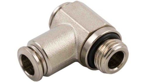 Adapter gwintowany typu Banjo gwint – rura, W przypadku gdy w przypadku gdy nie, 3, Wciskane 10 mm, Mosiądz niklowany,