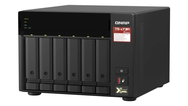 QNAP TS-673A-8G PROMOCJA 6-zatokowy serwer NAS, AMD Ryzen, 8GB RAM, 2x 2,5GbE RJ-45, Tower