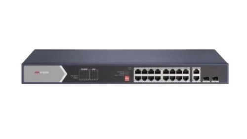 Switch PoE 16-portowy 1Gbps 2x SFP (niezarządzalny) DS-3E0520HP-E