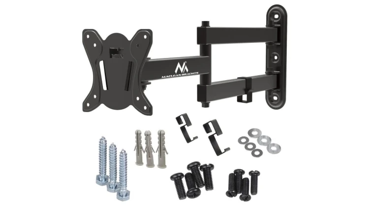 Uchwyt do telewizora lub monitora Maclean, max. VESA 100x100, 13-32, 30kg, czarny, MC-417