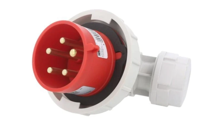 Złącze zasilające 3-fazowe AC, wtyk męski, 32A/400VAC, IP67 80252-6