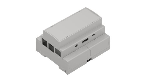 IOT.ZD1006 Pi3J ABS V0 - Obudowa modułowa na szynę iot.ZD1006 pi3 jasna ABS V0