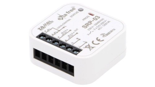 Sterownik rolet, dopuszkowy, 230VAC, NO x2, IP20, Ipracy max: 5A SRP-03
