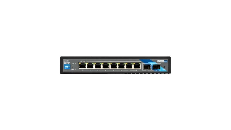 Switch PoE 8-portowy 1Gbps + 2xSFP BCS-B-SP08G-2SFP