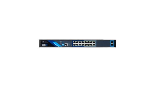 Switch PoE 16-portowy 1Gbps + 2xSFP BCS-B-SP16G-2SFP-M