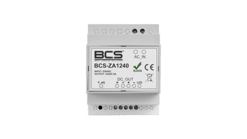 Zasilacz impulsowy 12V DC 4A BCS-ZA1240
