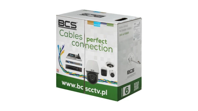 Kabel teleinformatyczny BCS-U/UTP-CAT6-PVC /305m/