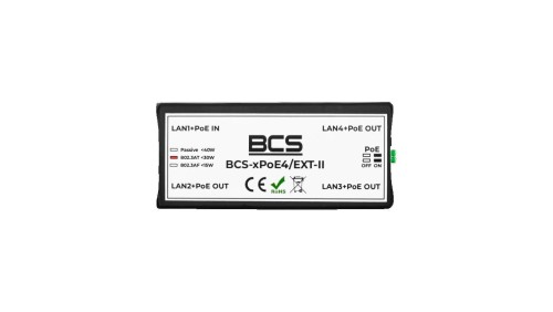 Niezarządzalny extender sieciowy PoE BCS-xPoE4/EXT-II