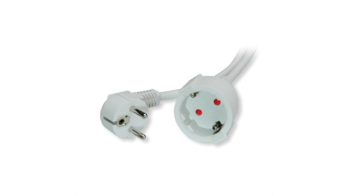 VALUE Przedłużacz zasilania z uziemieniem, 230VAC, biały, 10 m