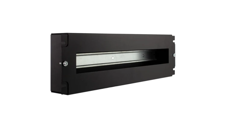 Panel dystrybucji napięć TS-35 RACK 19 cali 3U czarny