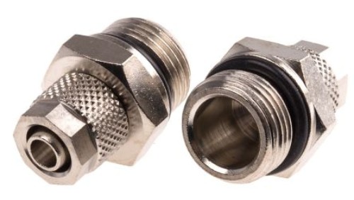 Adapter gwintowany prosty gwint – rura, 15 barów