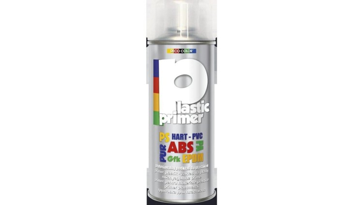 Farba podkład do plastiku bezbarwny spray 400ml PLASTIC PRIMER