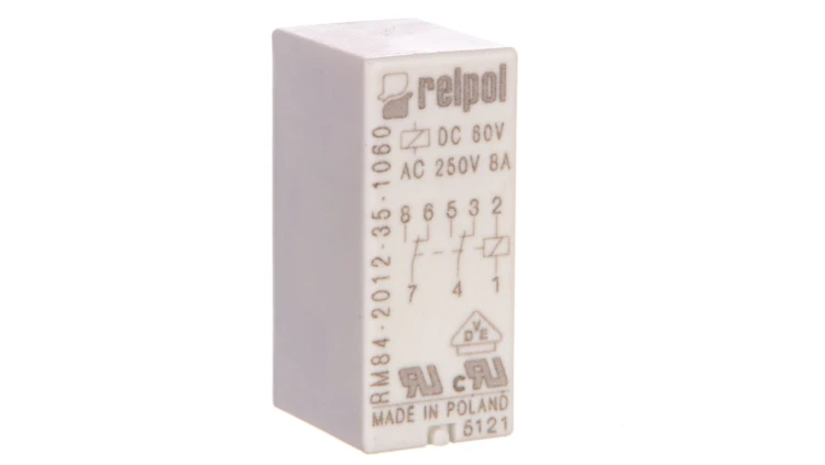 Przekaźnik miniaturowy 2P 8A 60V DC PCB RM84-2012-35-1060 600338 /20szt./