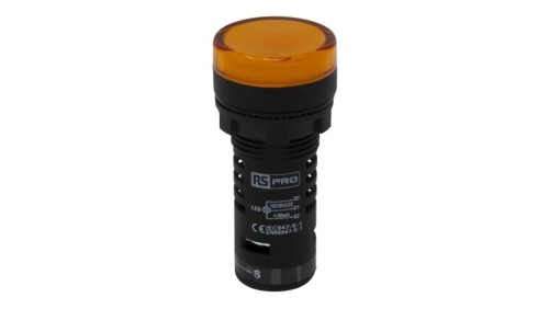 Lampka kontrolna w komplecie z układem testowym, Ø 22mm, IP65, RS PRO