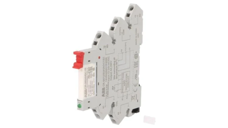 Przekaźnik interfejsowy, SPDT, Napięcie Cewki: 24VAC,24VDC, na szynę DIN 1SVR405541R3210
