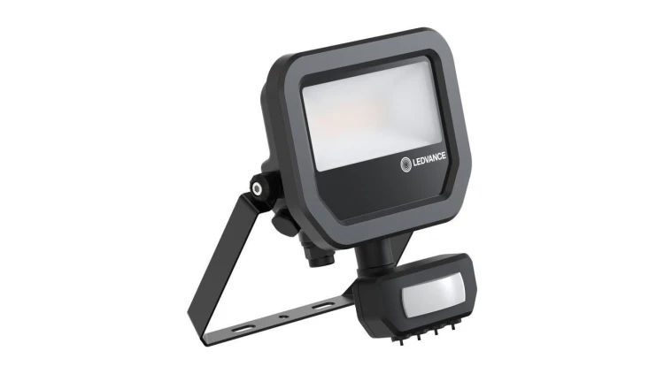 Naświetlacz LED 8W 1100lm 3000K IP66 Czarny Z Czujnikiem Ruchu LEDVANCE Floodlight