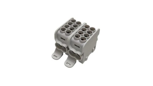 Blok dystrybucyjny - rozdzielczy HLAK25 2P szary 2xAl/Cu 25mm²+16mm² 1000VAC/1500VDC MAG2252A00