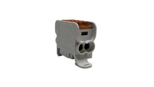 Blok dystrybucyjny - rozdzielczy HLAK25 1P brązowy 2xAl/Cu 25mm²+16mm² 1000VAC/1500VDC MAG1251C00