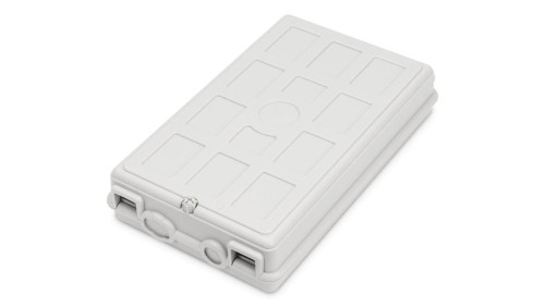 Zewnętrza skrzynka dystrybucyjna FTTH, 16 spawy, 8x (SC/SX lub LC/DX),kaseta spawy,243x148x53mm,IP65 DN-968915
