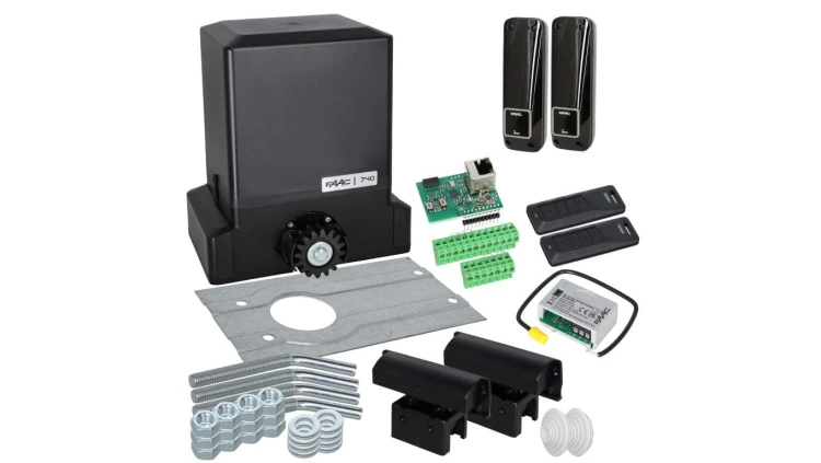 Zestaw Delta 2 - FAAC 740 SMART SIMPLY CONNECT WI-FI/LAN - napęd do bramy przesuwnej do 500kg