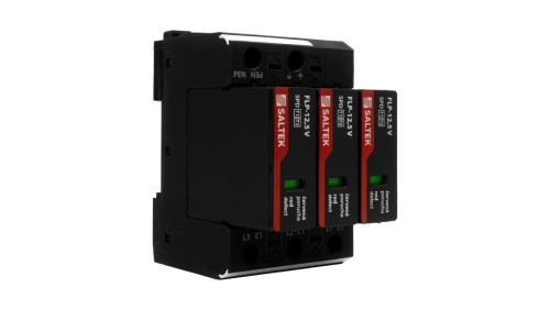 Ogranicznik przepięć typ 1 12.5kA FLP-12,5 V/3 do 350V DC szyna DIN ochronnik przepięciowy dla niskiego napięcia