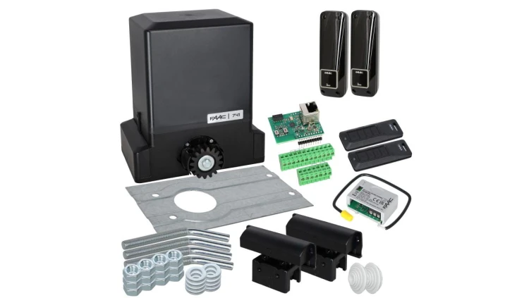 Zestaw Delta 3 - FAAC 741 SMART SIMPLY CONNECT WiFi/LAN- napęd do bramy przesuwnej do 900kg
