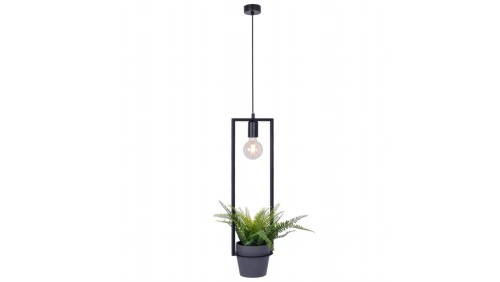 Lampa wisząca czarna z kwietnikiem z serii ESTERA K-4038 Kaja Lighting