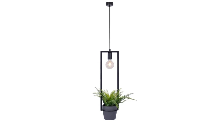 Lampa wisząca czarna z kwietnikiem z serii ESTERA K-4038 Kaja Lighting