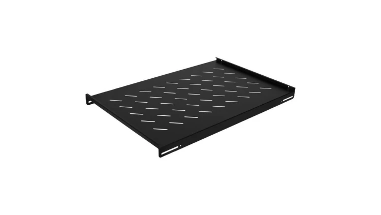 Półka stała do szafy RACK 19 1U 720mm boczny montaż czarna NEKU FLR GREEN