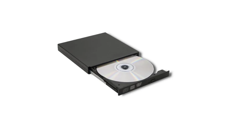 Qoltec Zewnętrzny Napęd Nagrywarka Odtwarzacz płyt CD DVD USB 2.0 Czarny