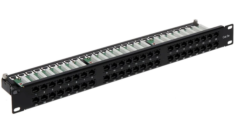 Patch panel RACK 19cali 48xRJ45 PP-48/RJ/C