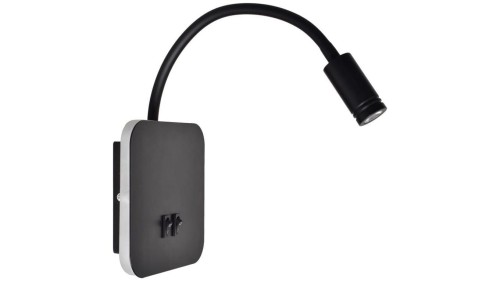 Lampka nocna BASE 8W+2W BLACK ML6352 Milagro