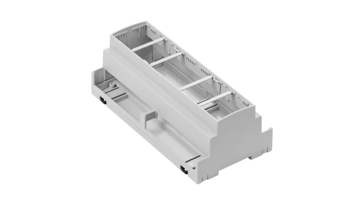 ZD1010J ABS V0 - Obudowa modułowa na szynę ZD1010 jasna ABS V0