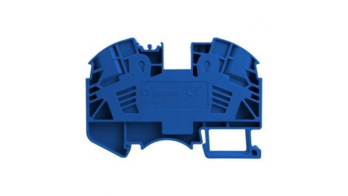 Złączka szynowa przelotowa zaciskowa niebieska 16mm2 1P 5651