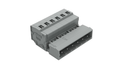 Wtyk MCS-MIDI Classic 6-biegunowy szary raster 5mm 231-606 /50szt./
