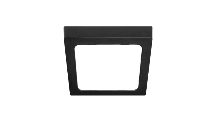 Panel LED natynkowy kwadrat Bingo 12W 4000K czarny