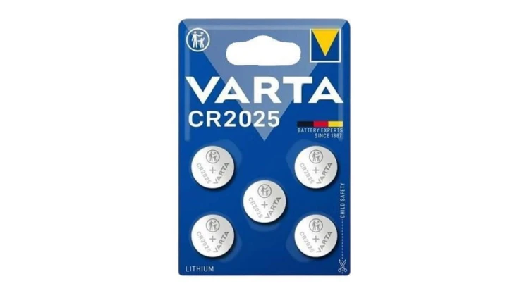 bateria litowa Varta CR2025 - 5 sztuk