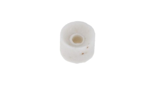 Koralik ceramiczny, Ceramika, Biały, 2.6g/cm³, otwór: 1mm, 0, +1200C
