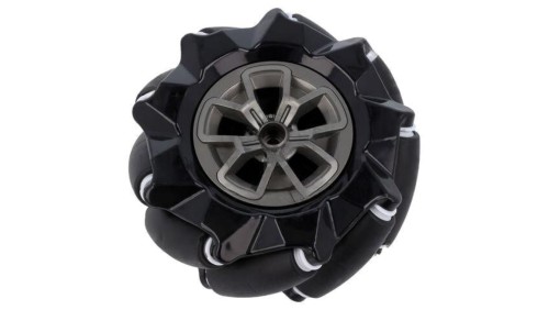 DF-FIT0767 Koło lewe czarny przykręcany Ø: 97mm Pokrycie: guma W: 44,9mm