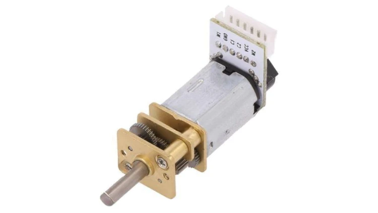 DF-FIT0481 Silnik: DC z enkoderem, z przekładnią 6VDC 170mA Oś: nacięcie D