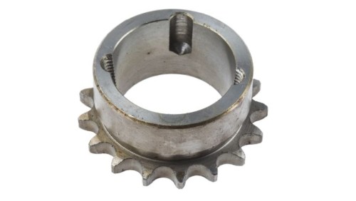Koło łańcuchowe drabinkowe, 17 zębów, 06B-1, Nakrętka stożkowa, śr toczna: 51.83mm, Stal